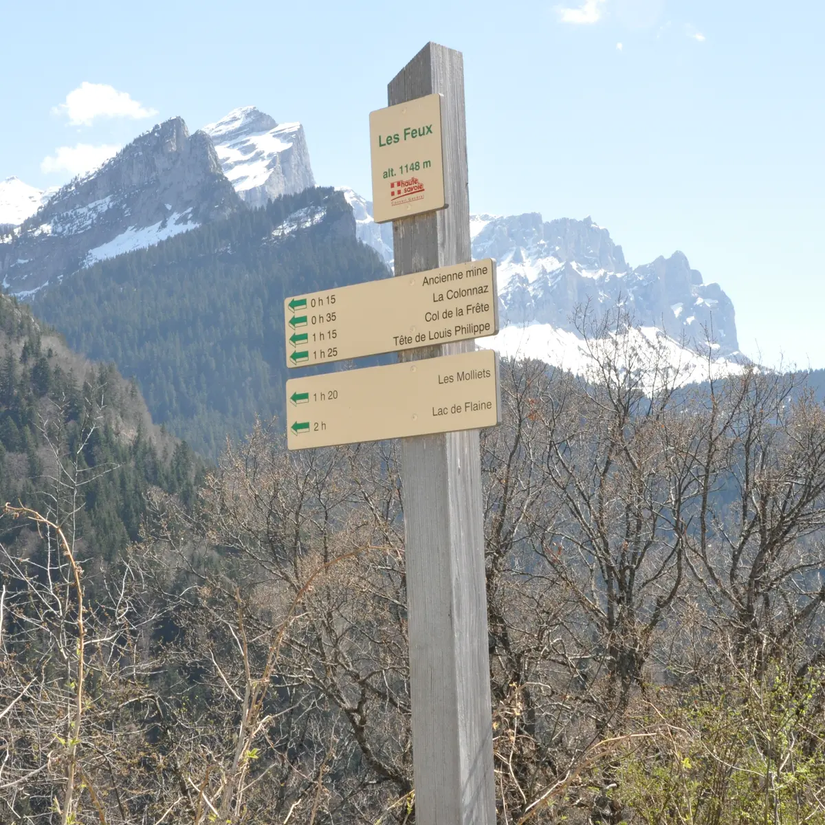 Départ du sentier