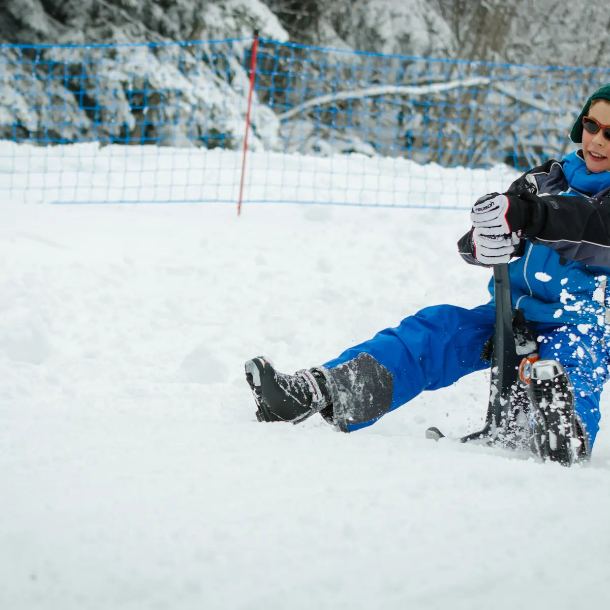 Descente en paret à Passy Plaine-Joux