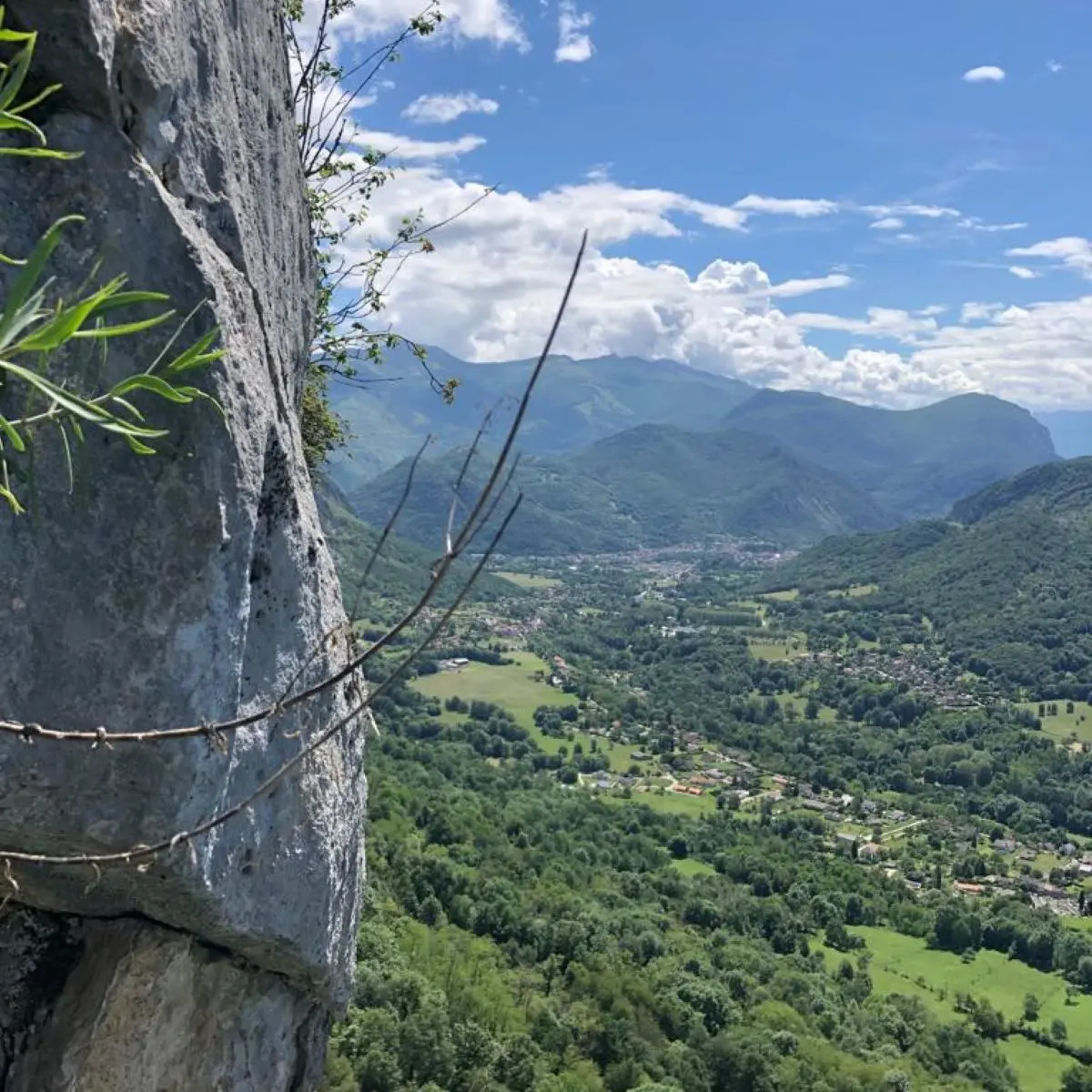 Escalade - Vue vallée Vicdessos