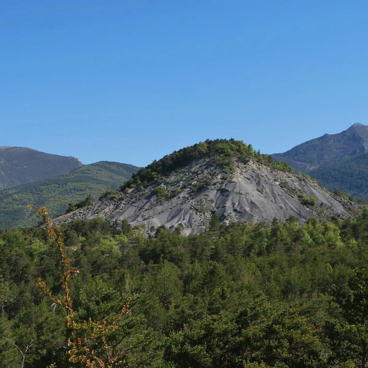 Beau point de vue sur les marnes