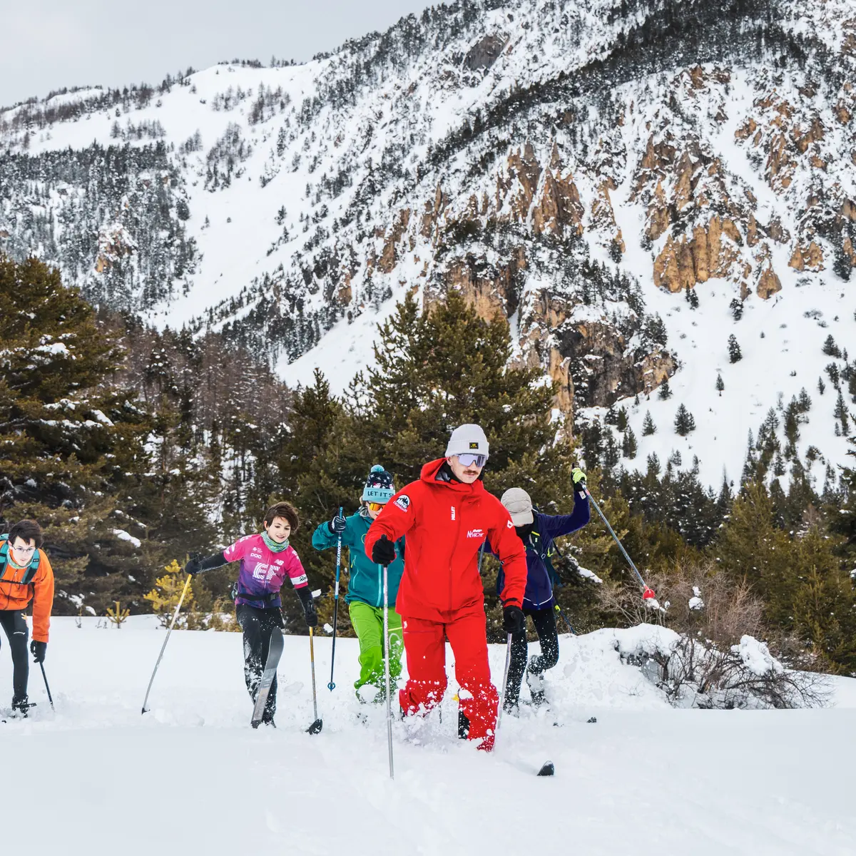 Cours de ski nordique avec l'ESF Névache