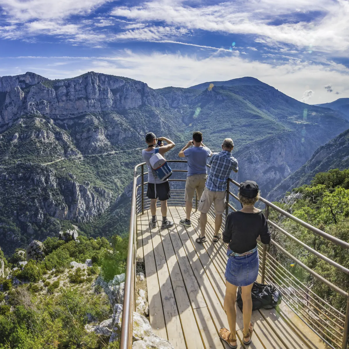 Vue sur le belvédère