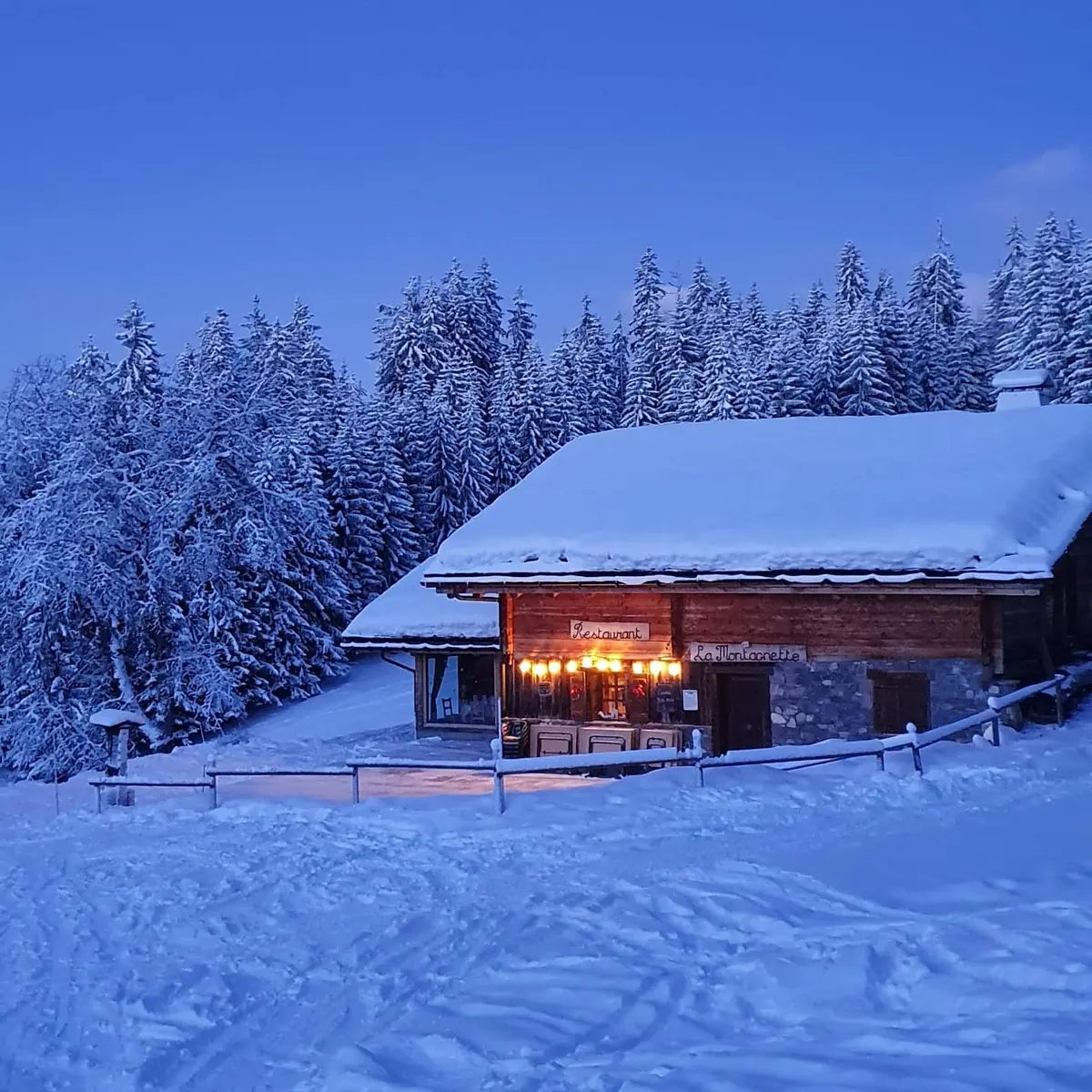 Vue de la Montagnette en hiver