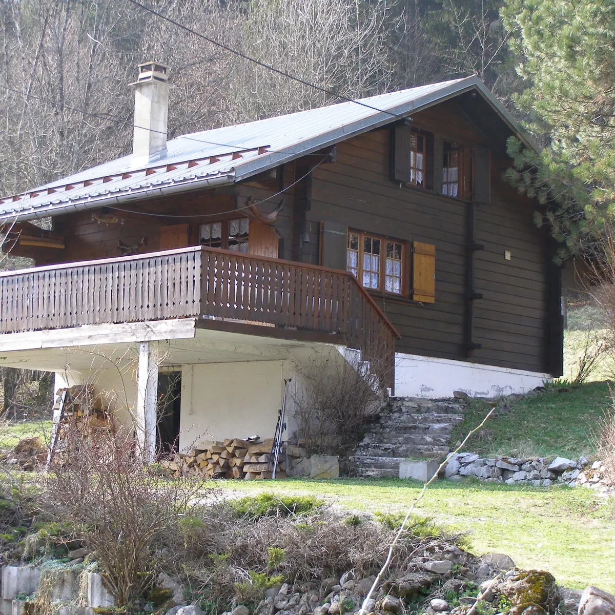 Chalet vu de l'extérieur