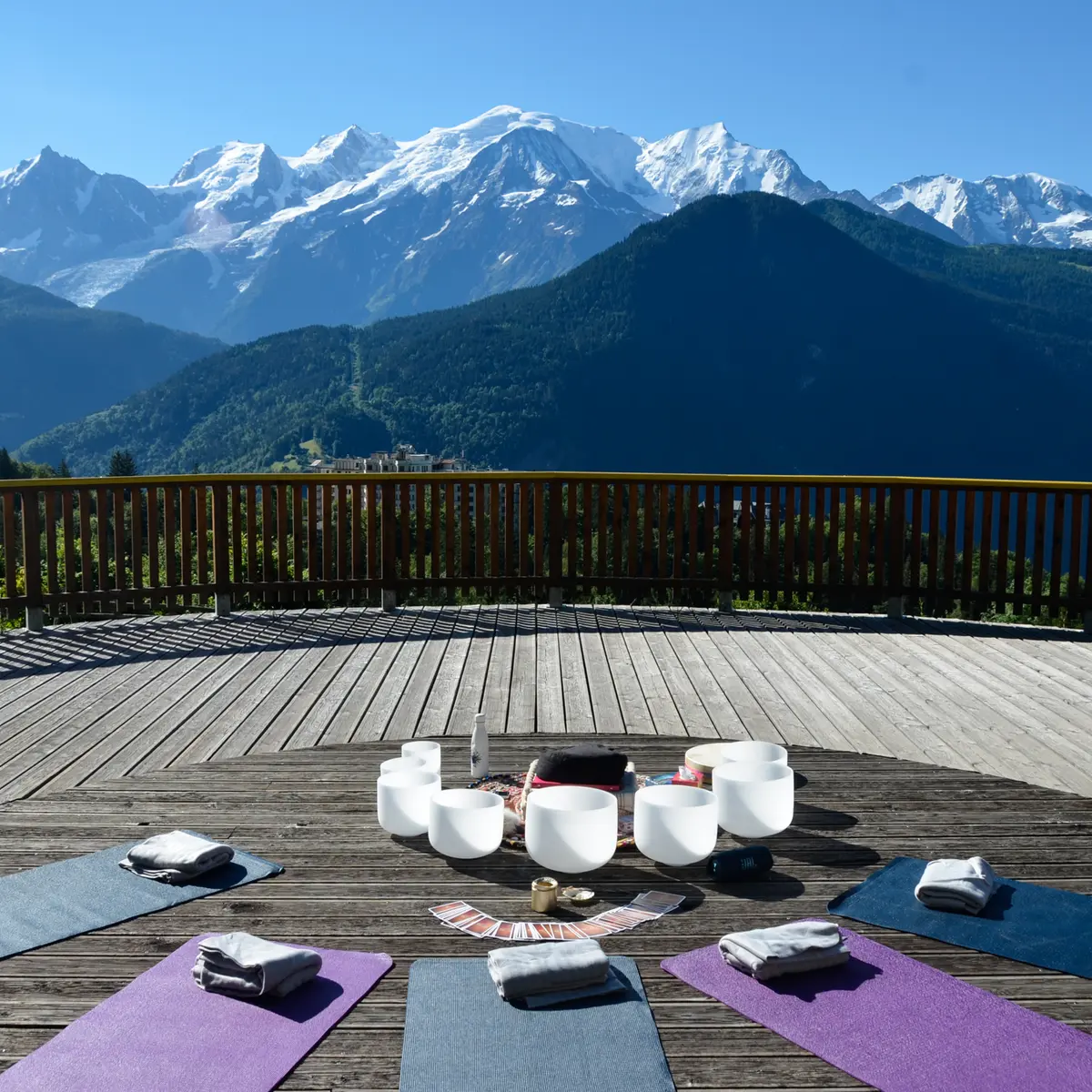 Bols de cristal séance collective