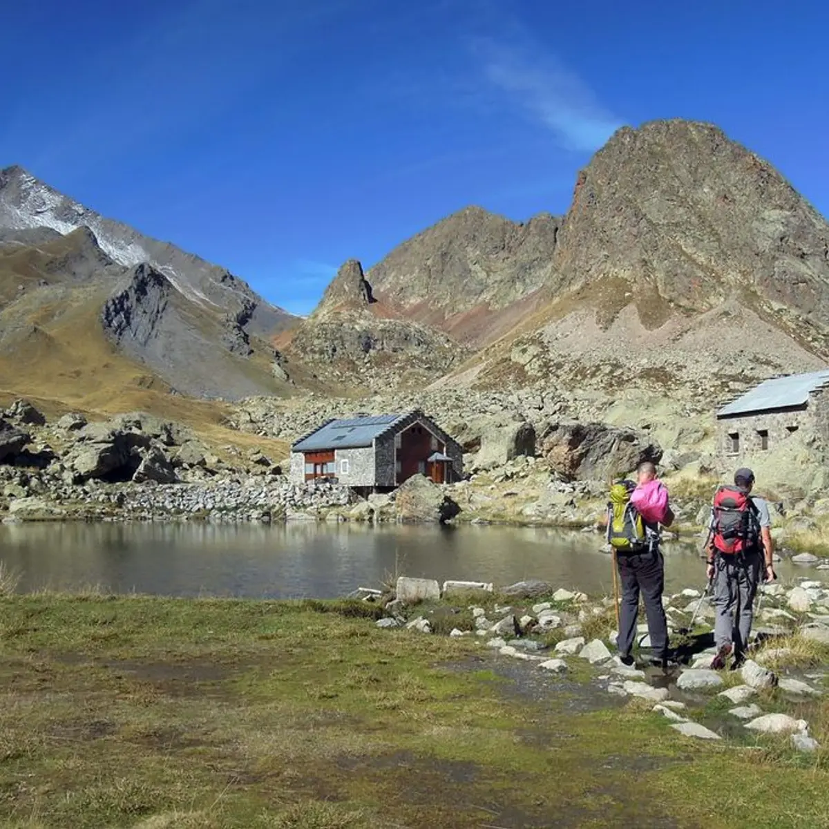 Randonneur au refuge de Vallonpierre
