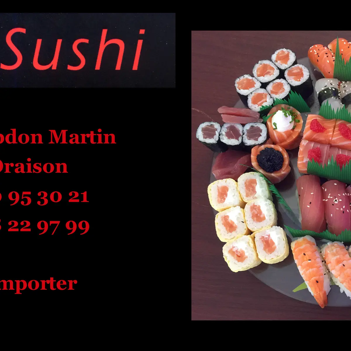 Encart publicitaire New Sushi