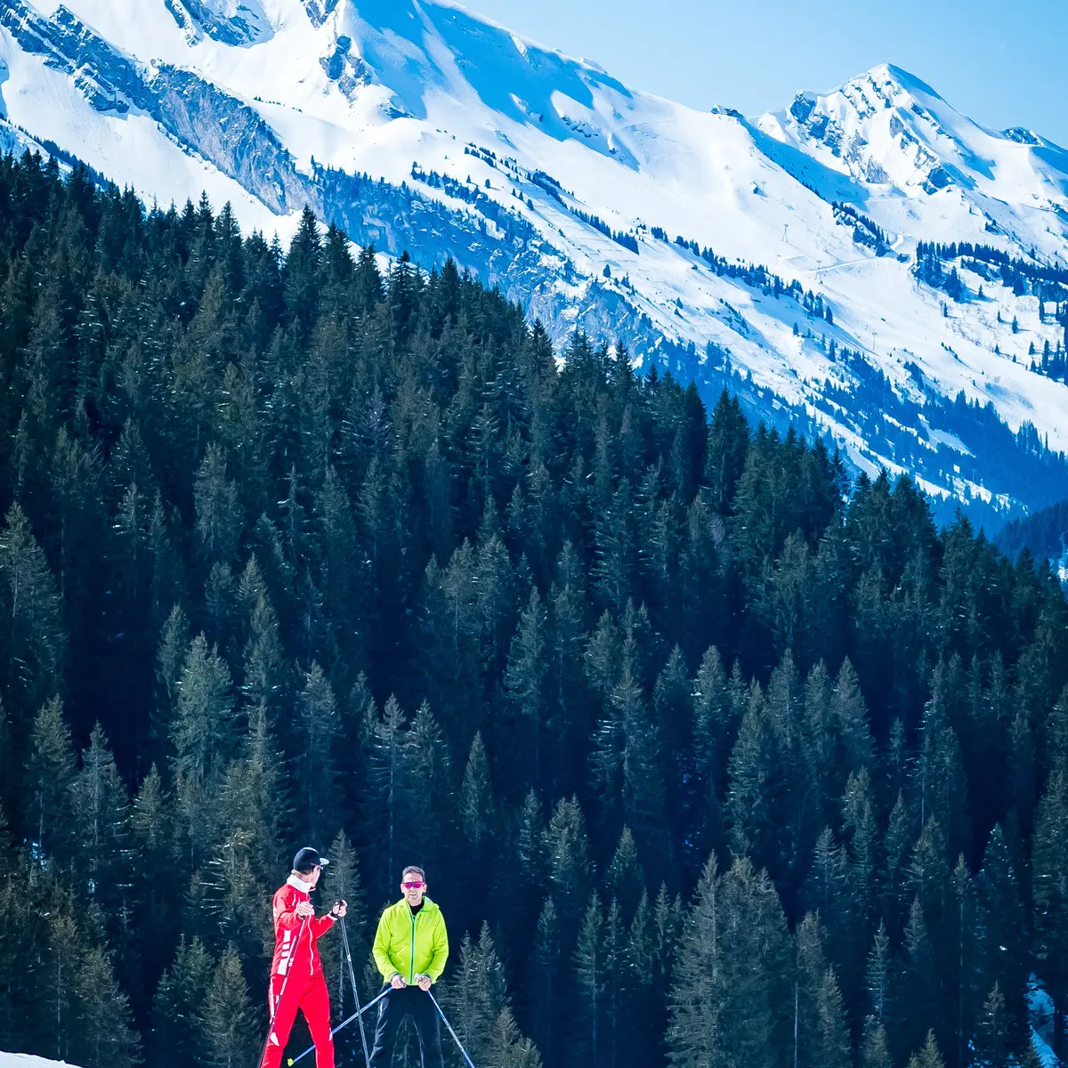 Cours de ski nordique avec un guide