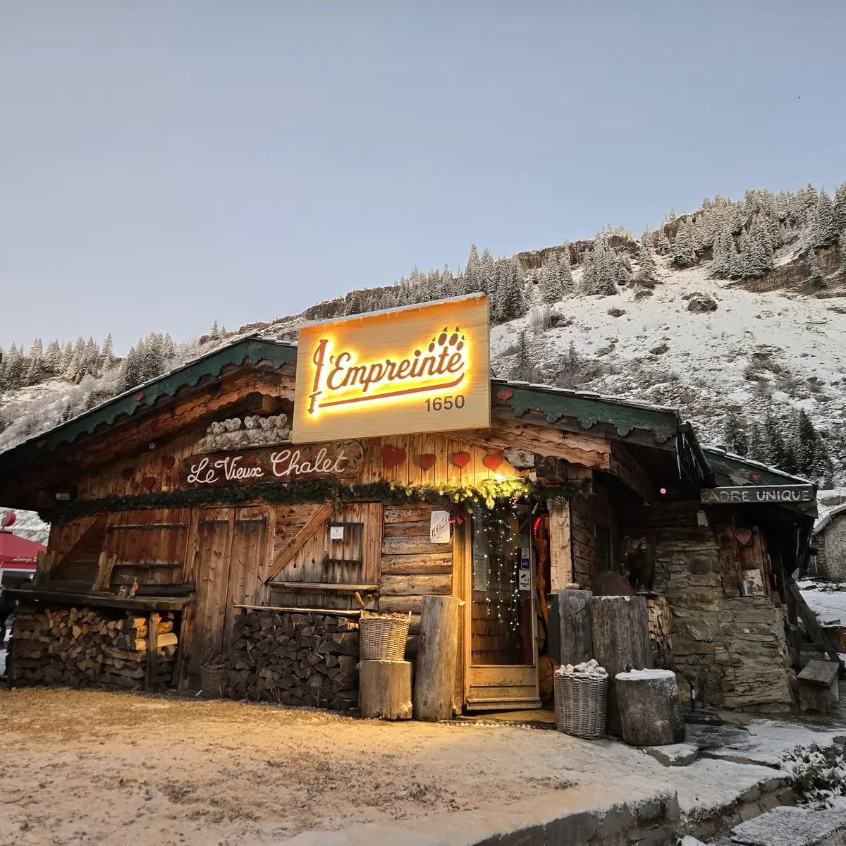 Extérieur hiver terrasse