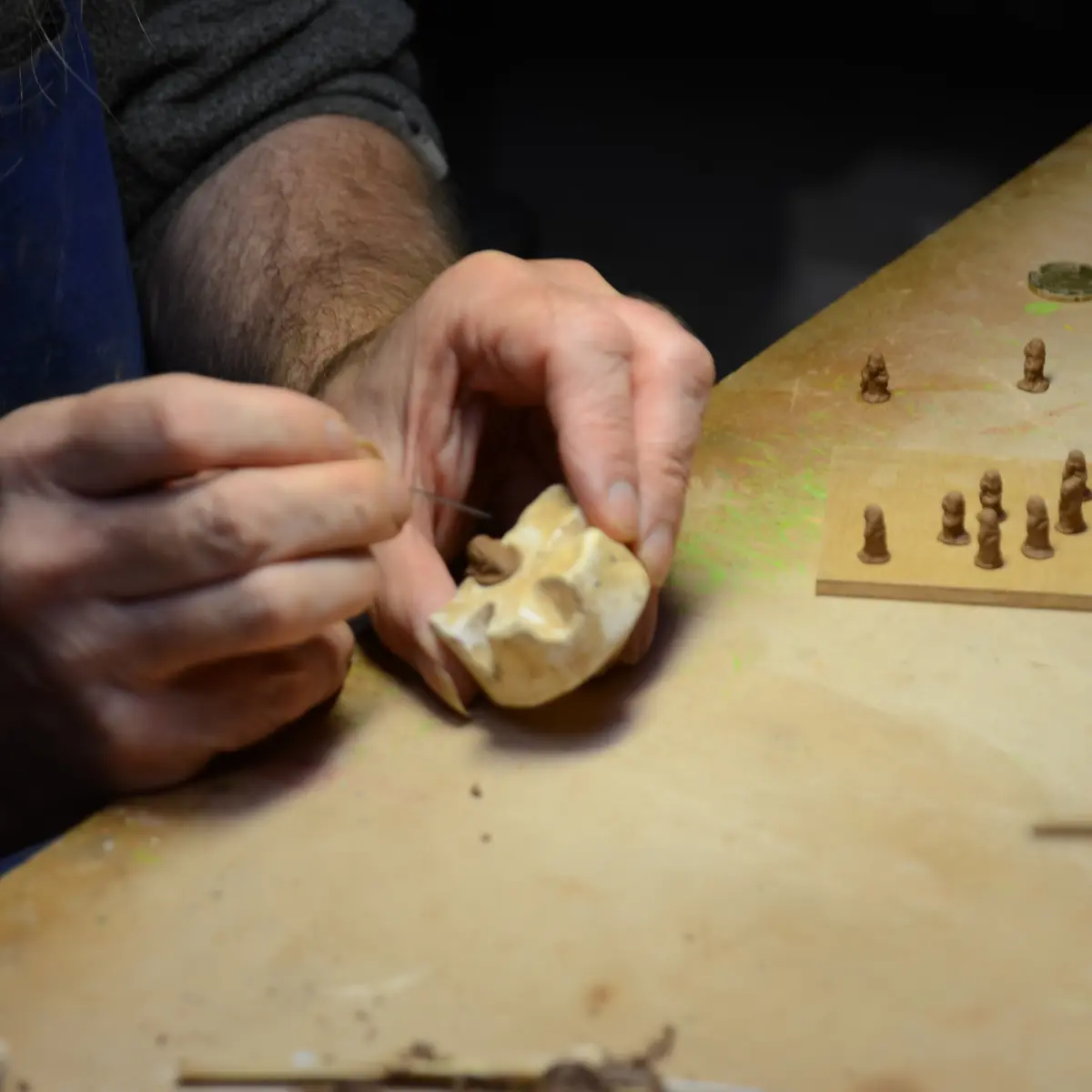 Santon en cours de création