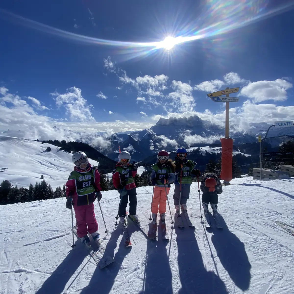 Cours ski alpin enfants