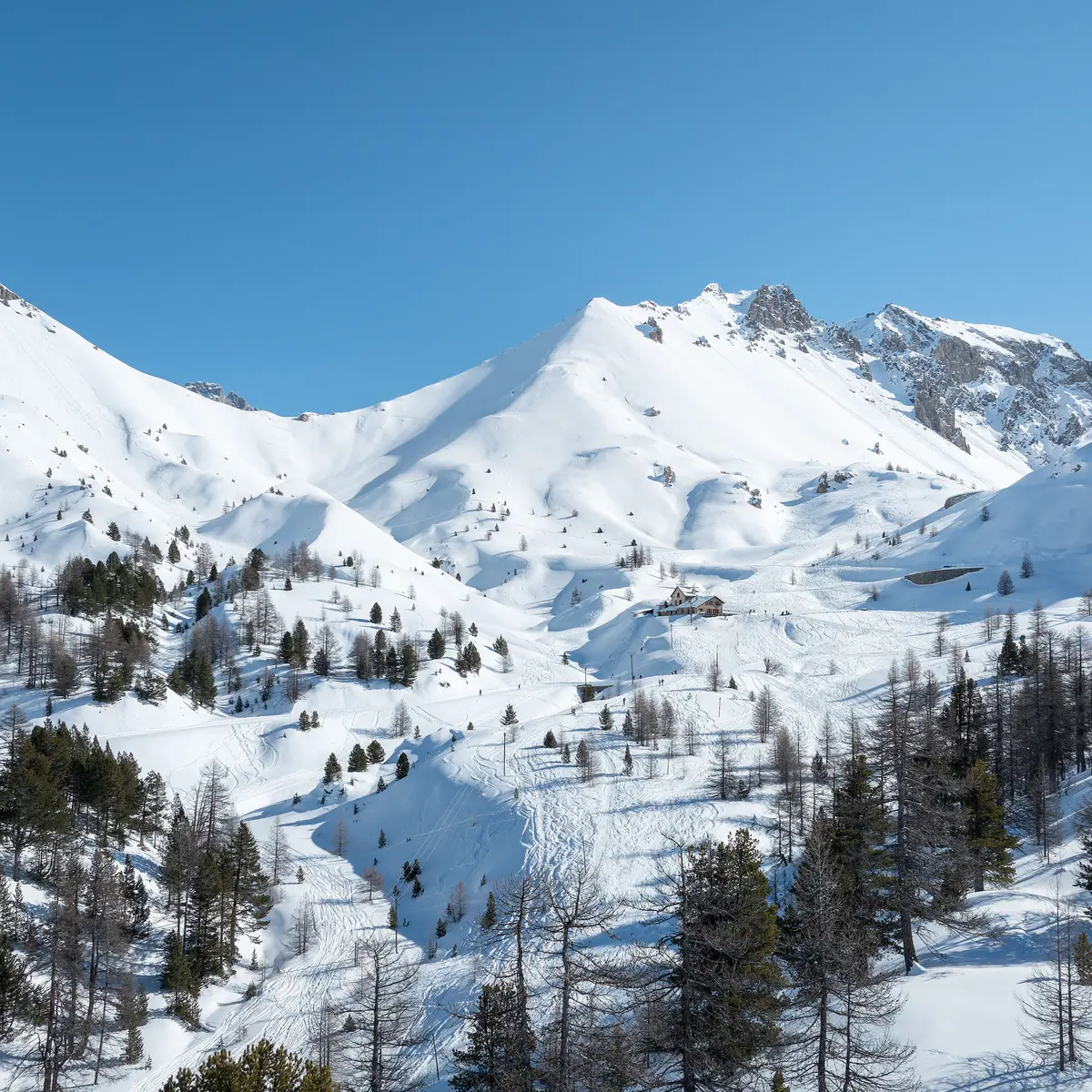 Col de l'Izoard en hiver