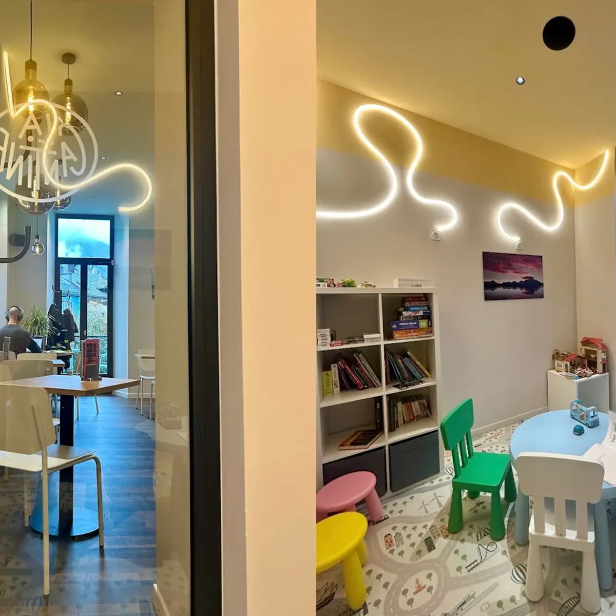 Espace Coworking + espace jeux