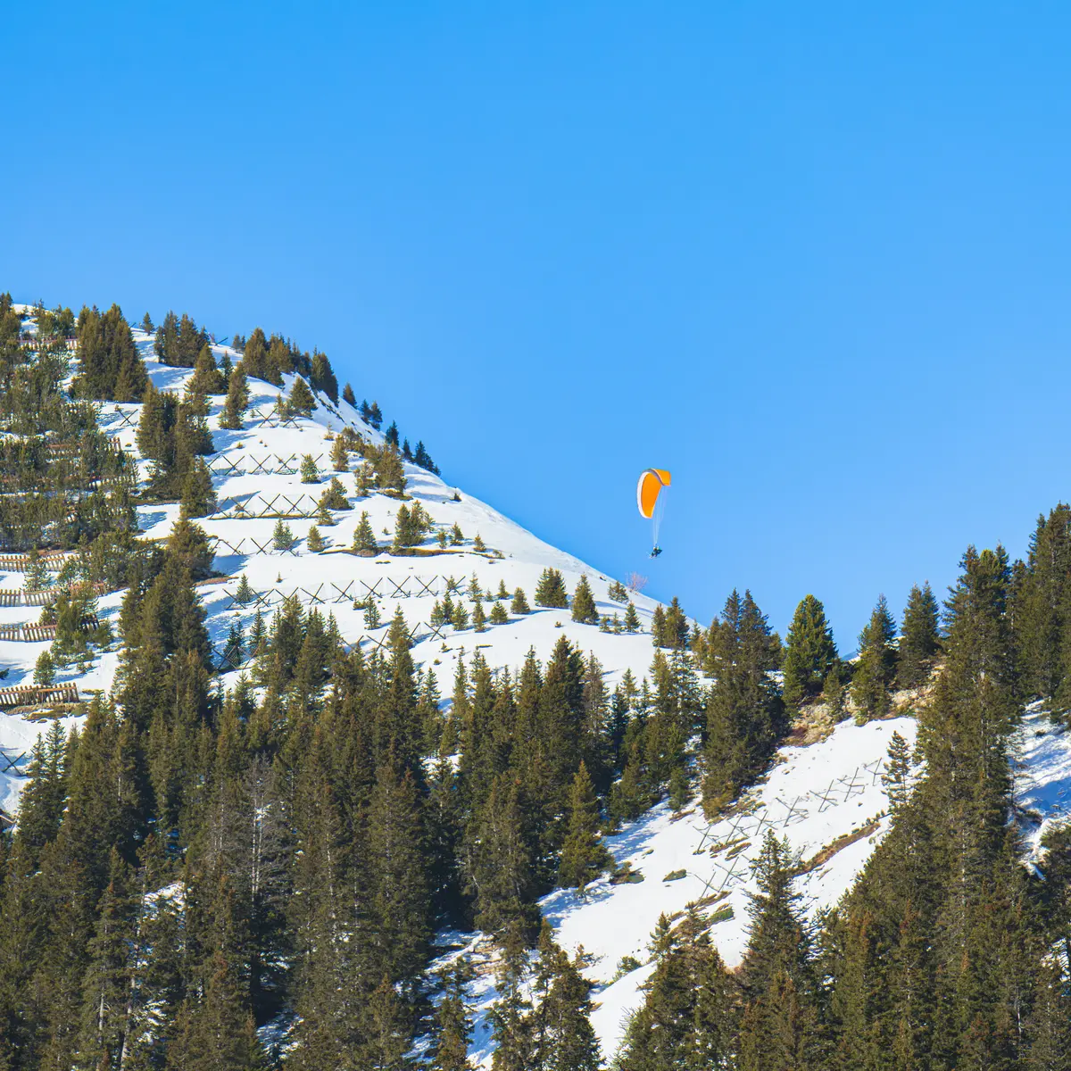 Vol biplace au dessus de Flaine