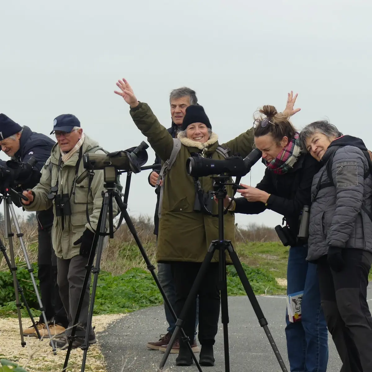 Volunteers on a nature outing