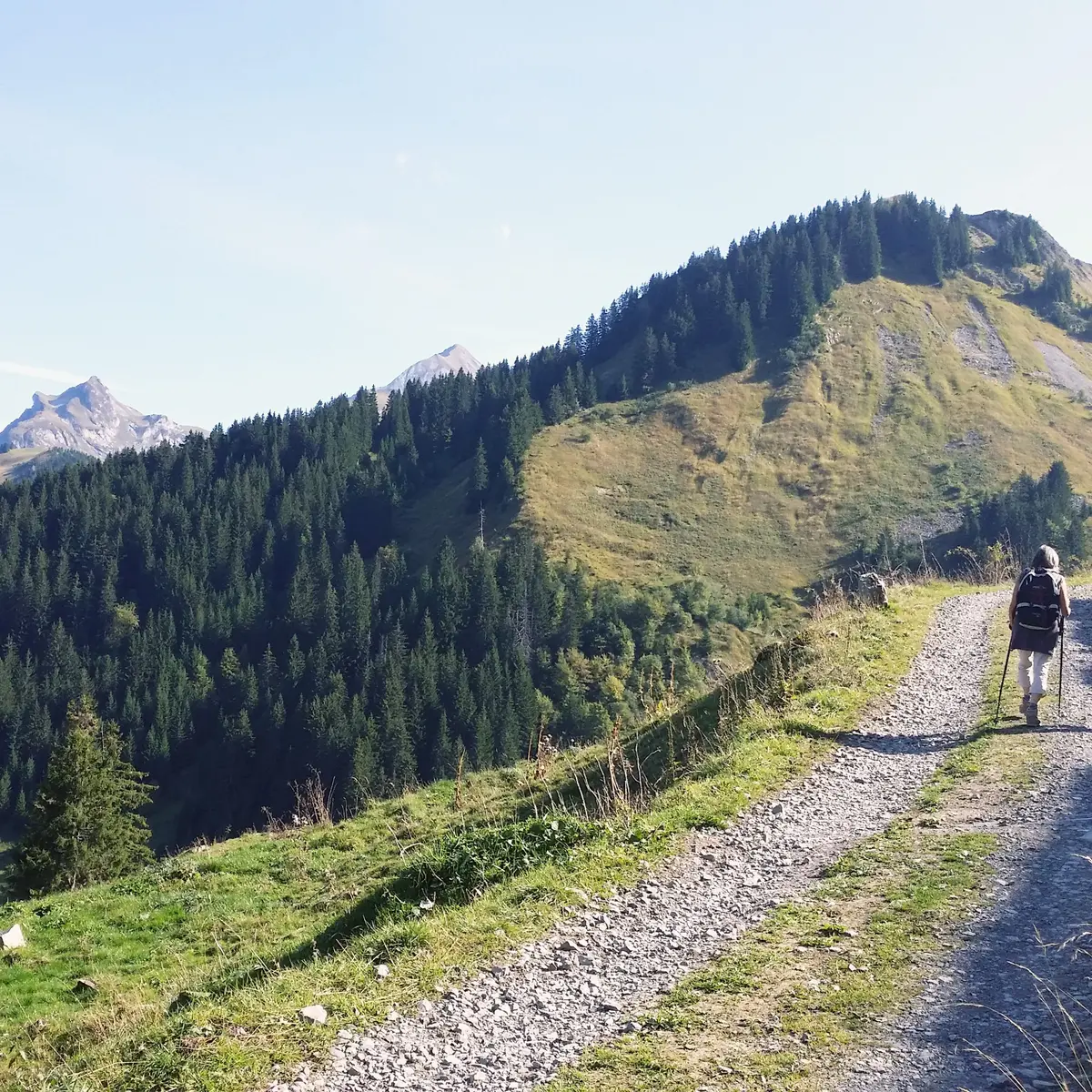 Tour du Sulens avec vue sur le Charvin à gauche