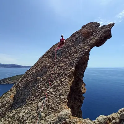 Escalade grande voie demi-journée.