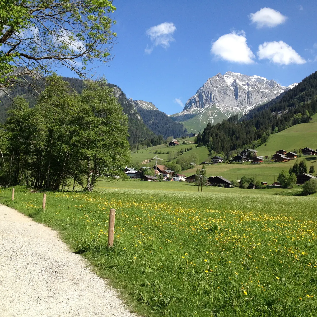 A la Chapelle d'Abondance, vue sur les Cornettes de Bise