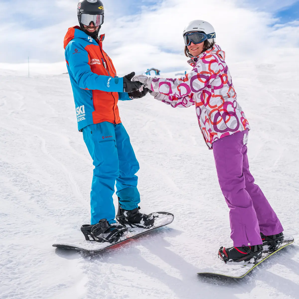 Cours privé de snowboard