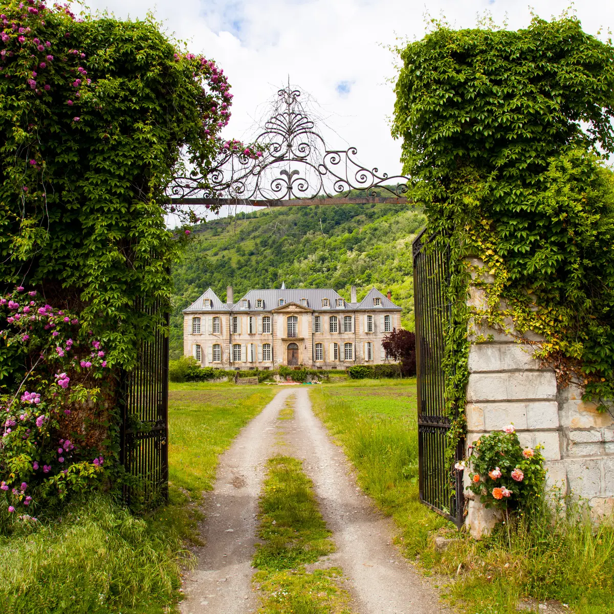 Portail et Allée du Château de Gudanes