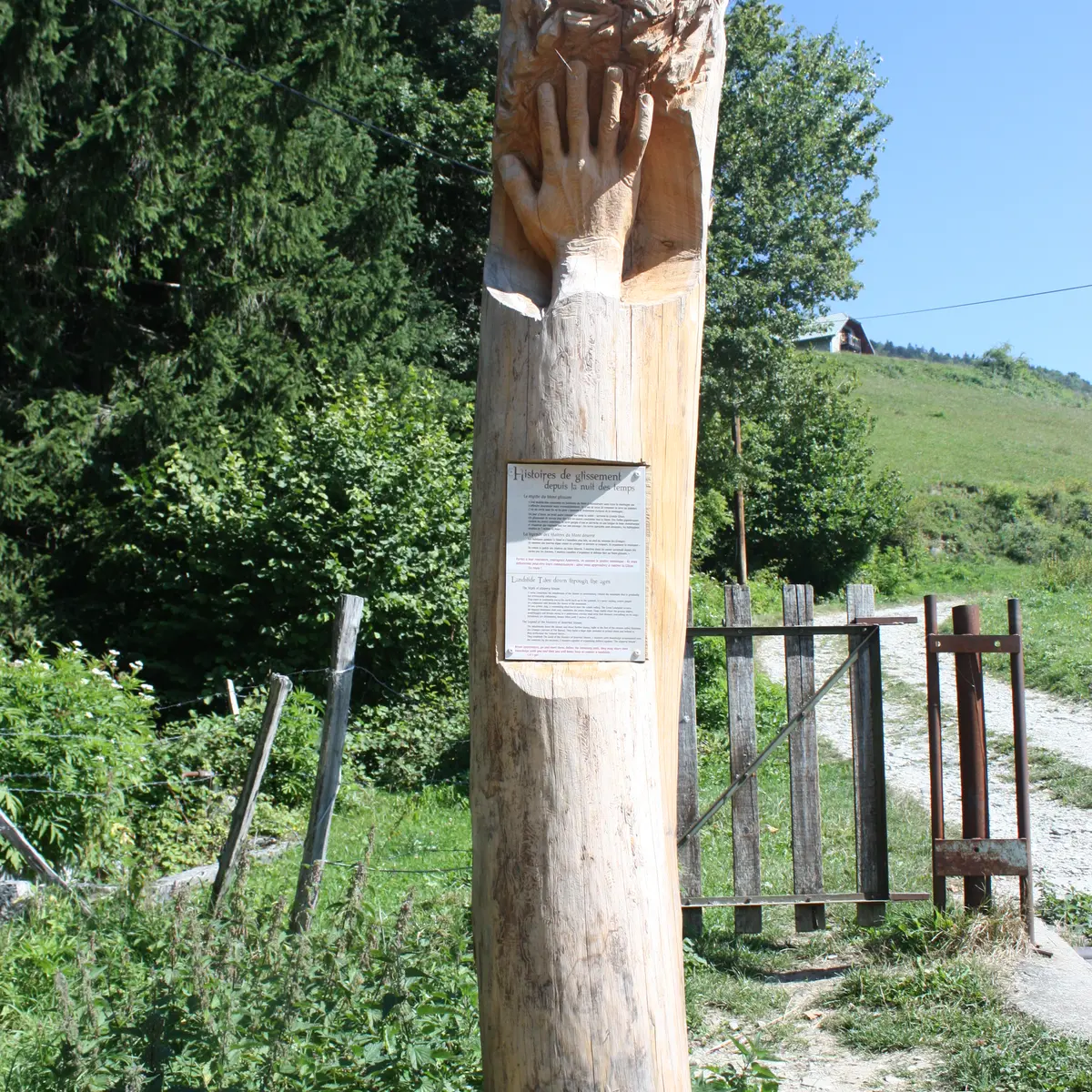 Totem sur le parcours