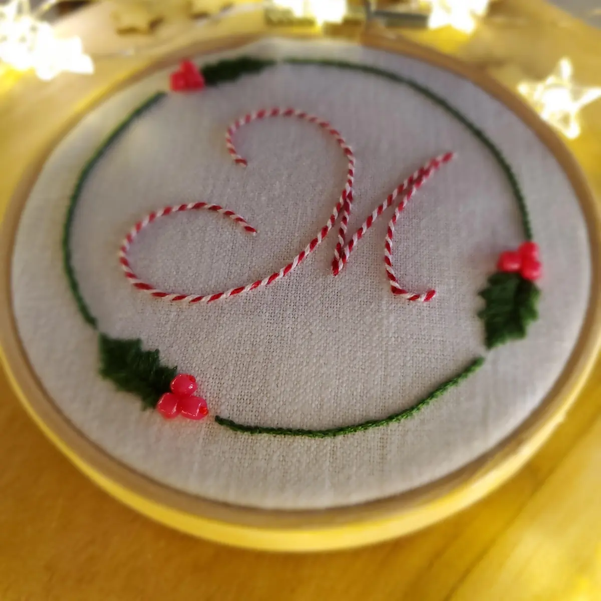 Broderie monogrammée