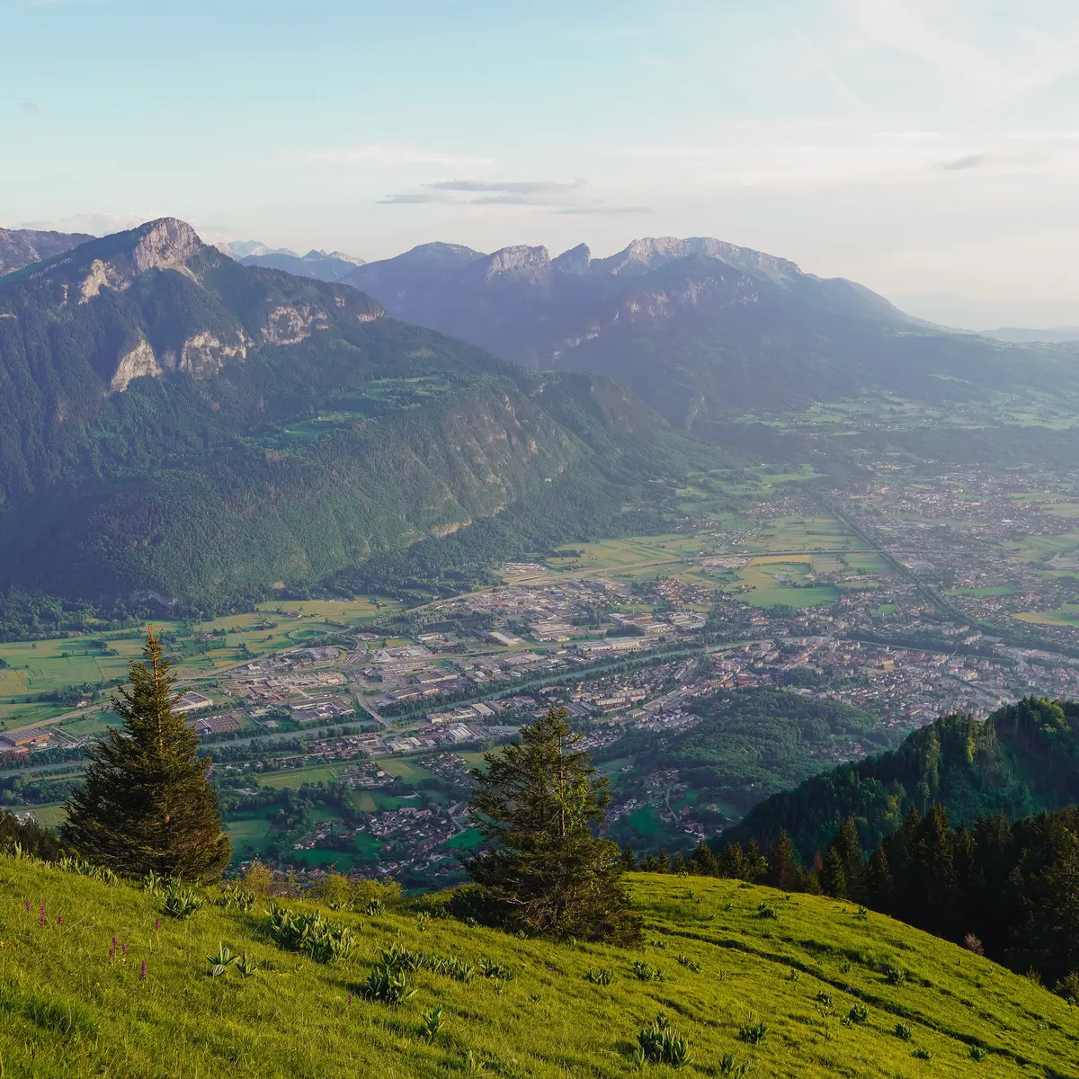 Vue du Petit Môle sur la vallée de l'Arve
