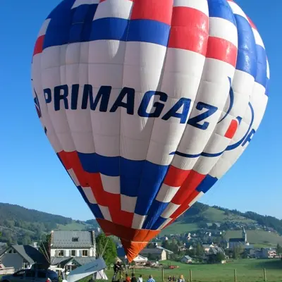montgolfière au sol
