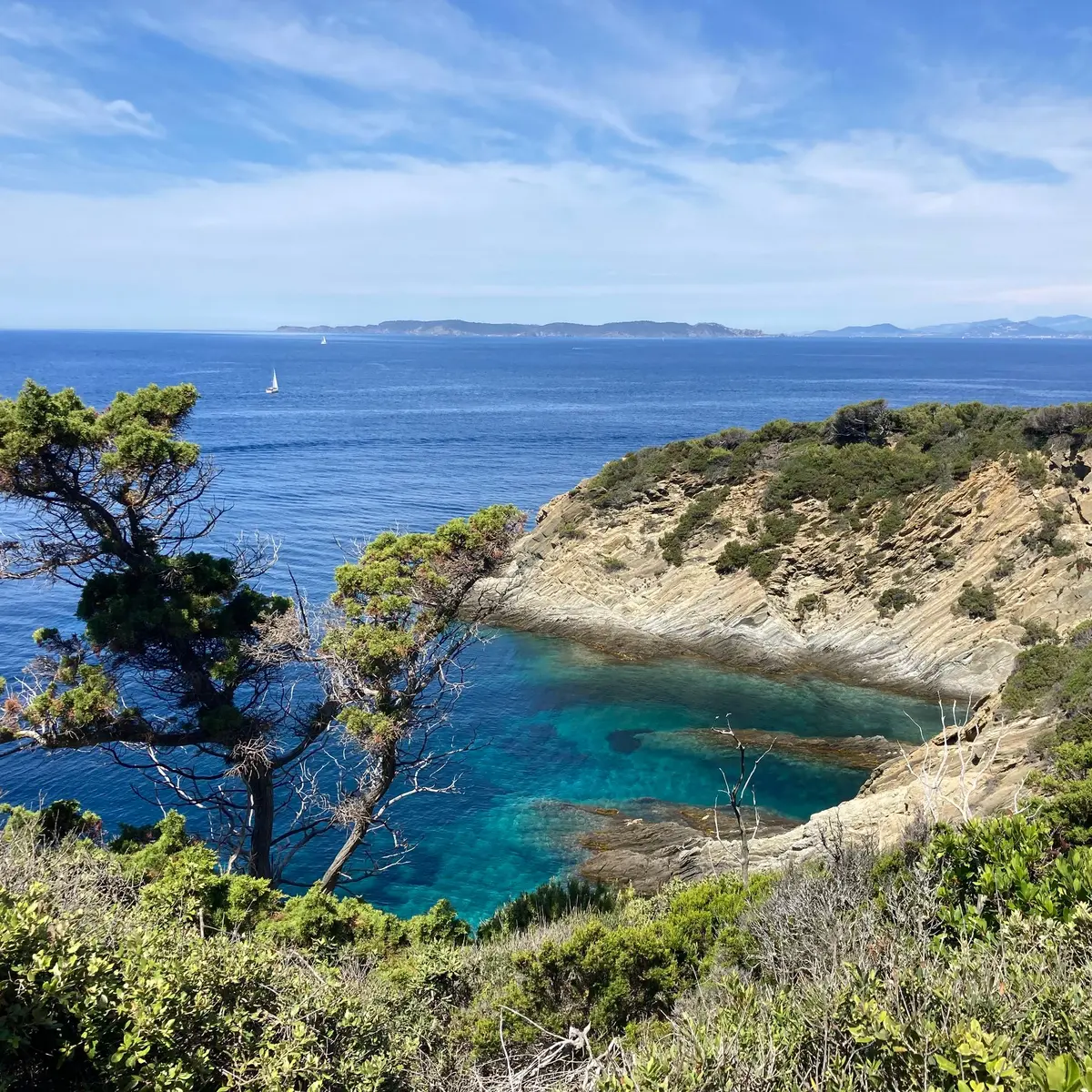 Point de vue du circuit des crêtes Port Cros