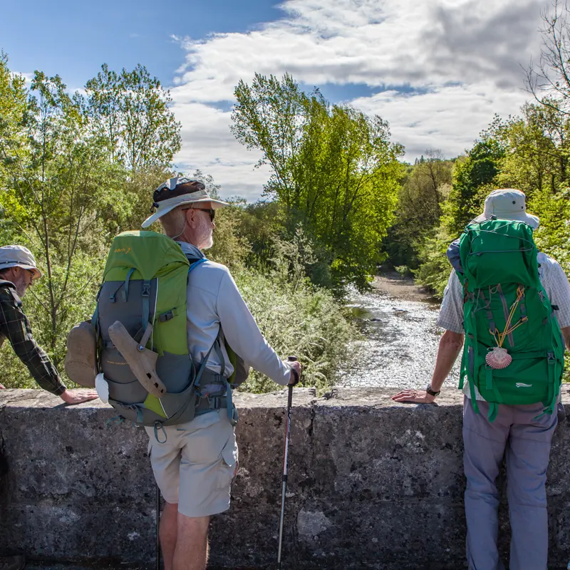 randonneurs au Pont de Frangy