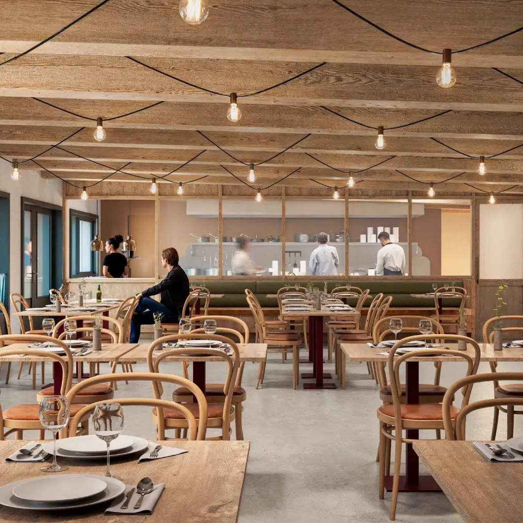 Salle et cuisine visible