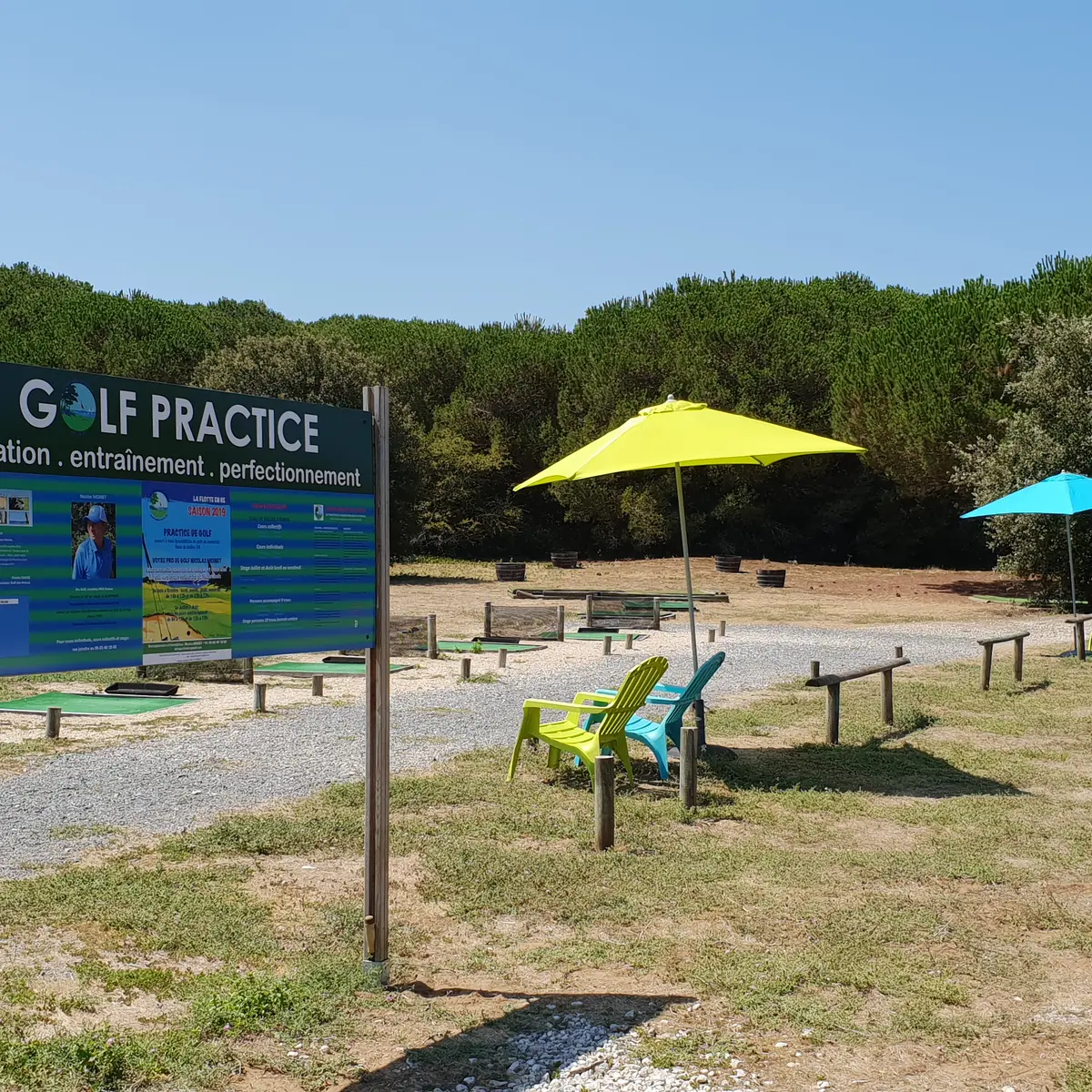 Vista del campo de practicas