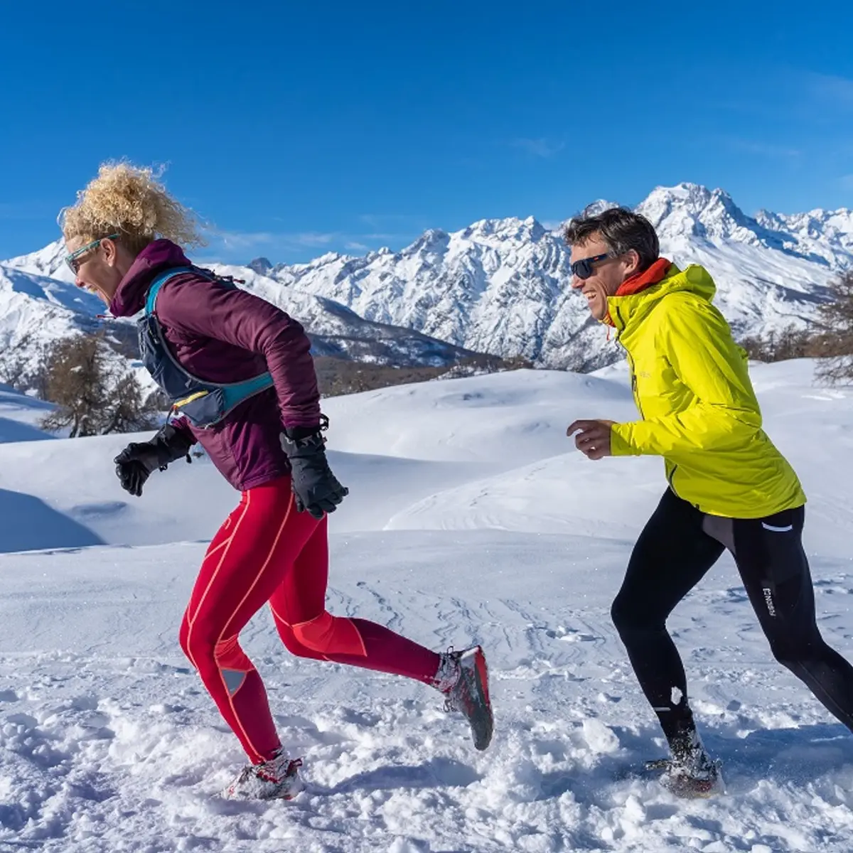 Snowtrail sur les parcours des Têtes