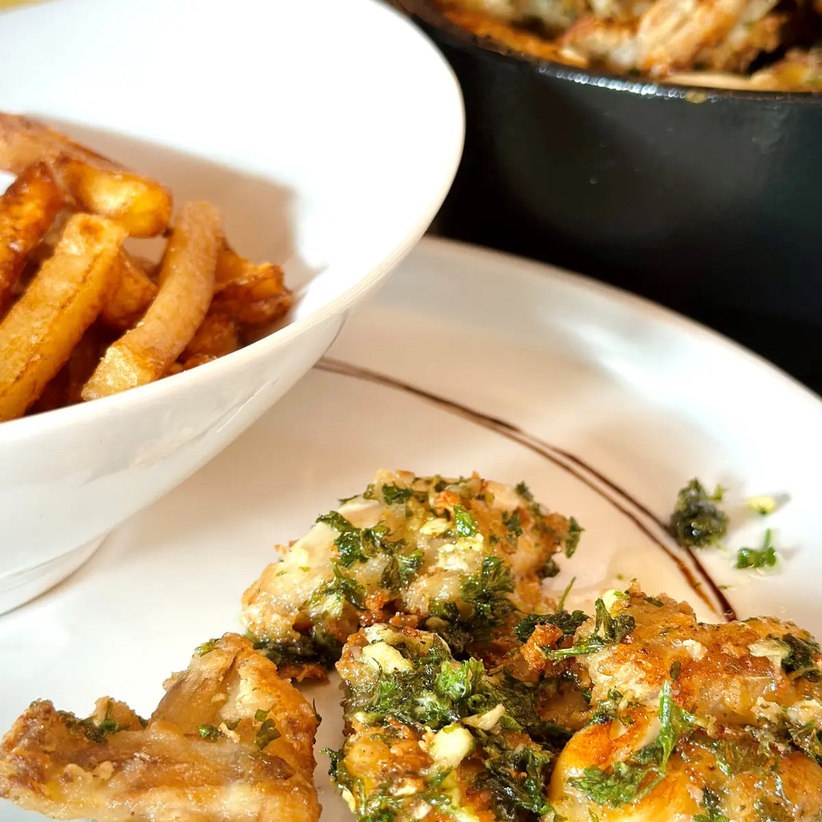 Spécialité : Grenouilles persillées