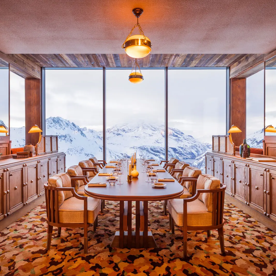 Restaurant du Refuge - salle intérieure - Val d'Isère