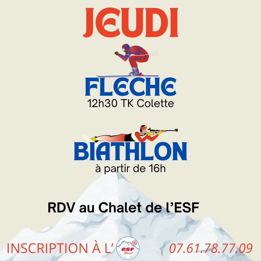Biathlon avec l'ESF Abriès-Ristolas