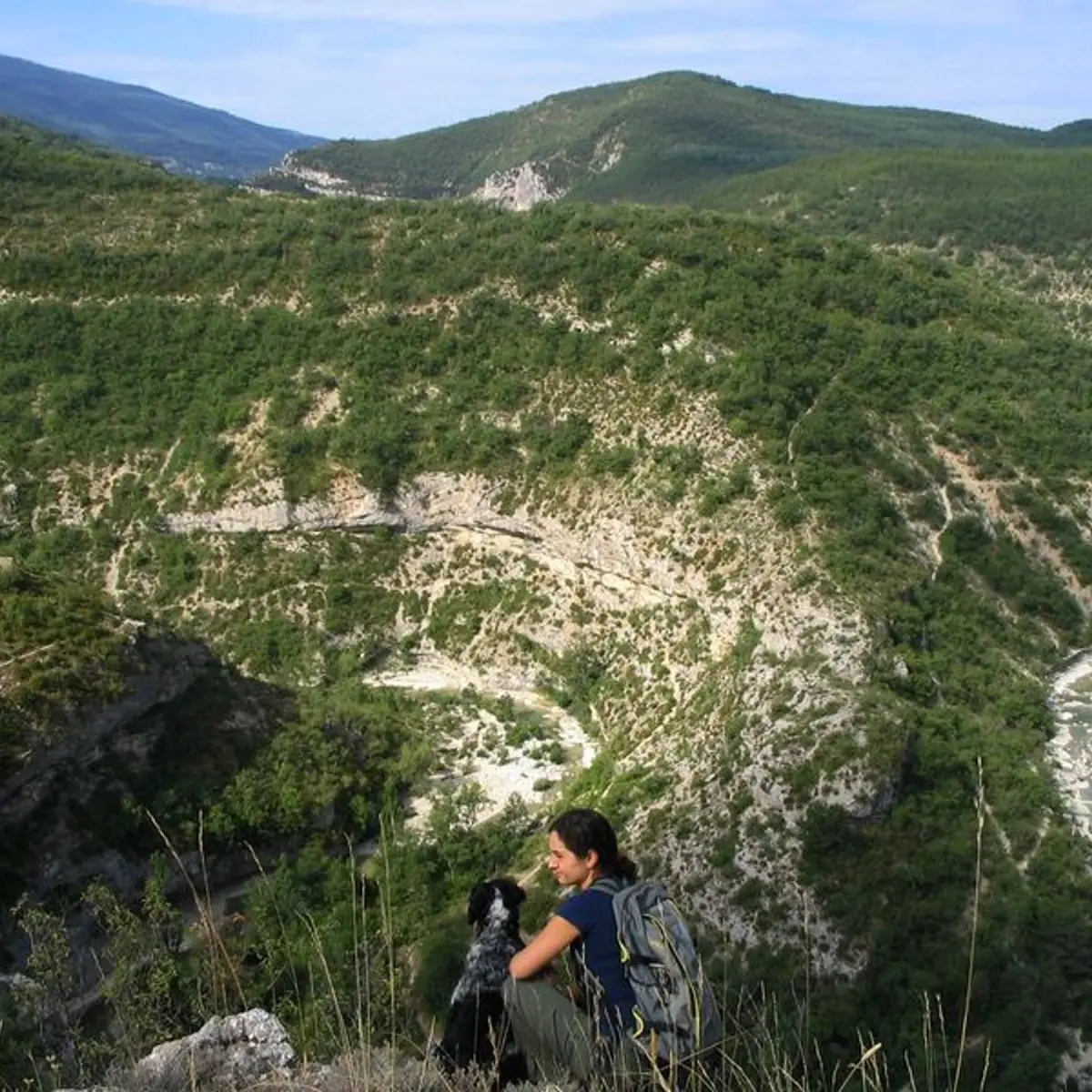A proximité du hameau de Pomet, vue plongeante sur la Méouge