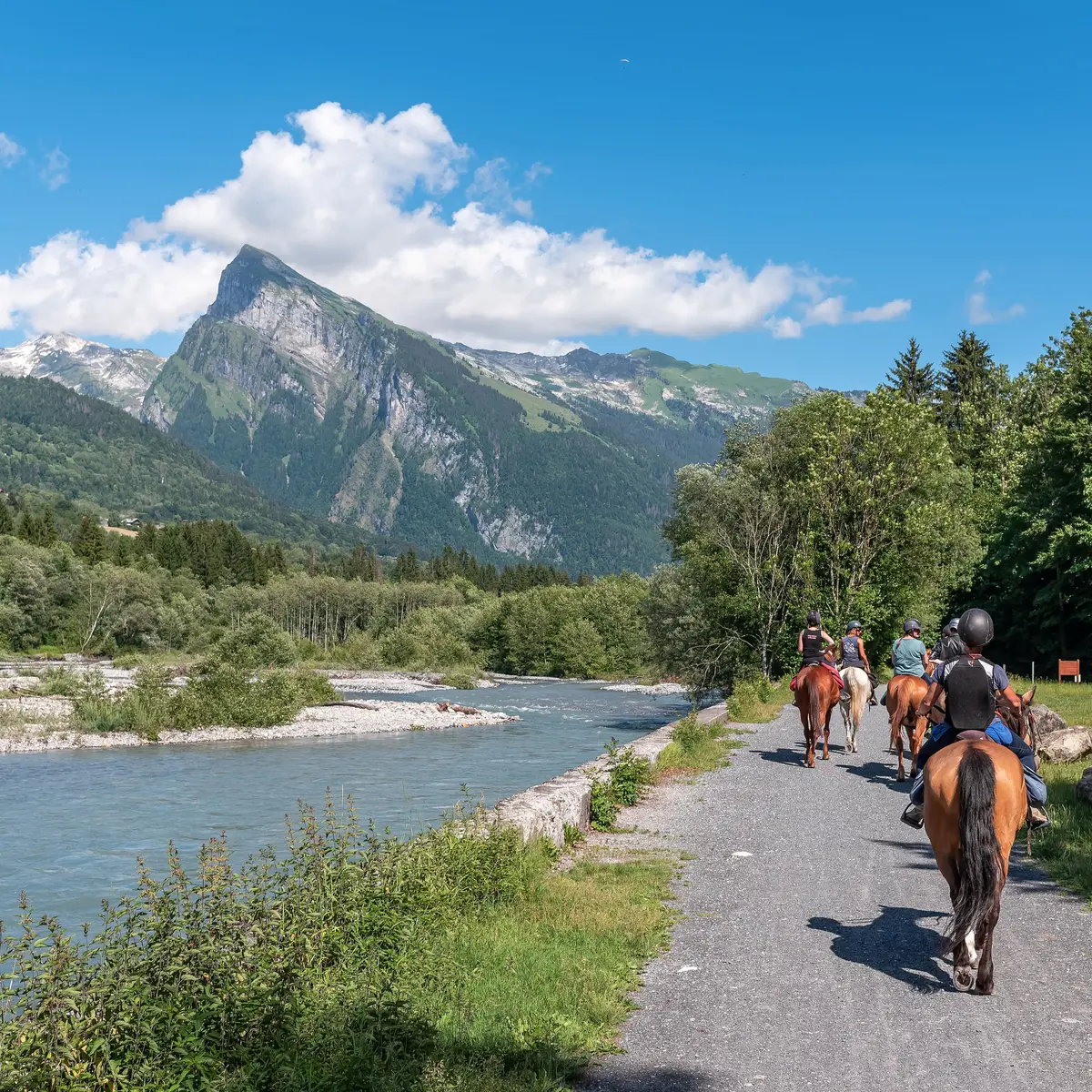 Le long du Giffre à Morillon