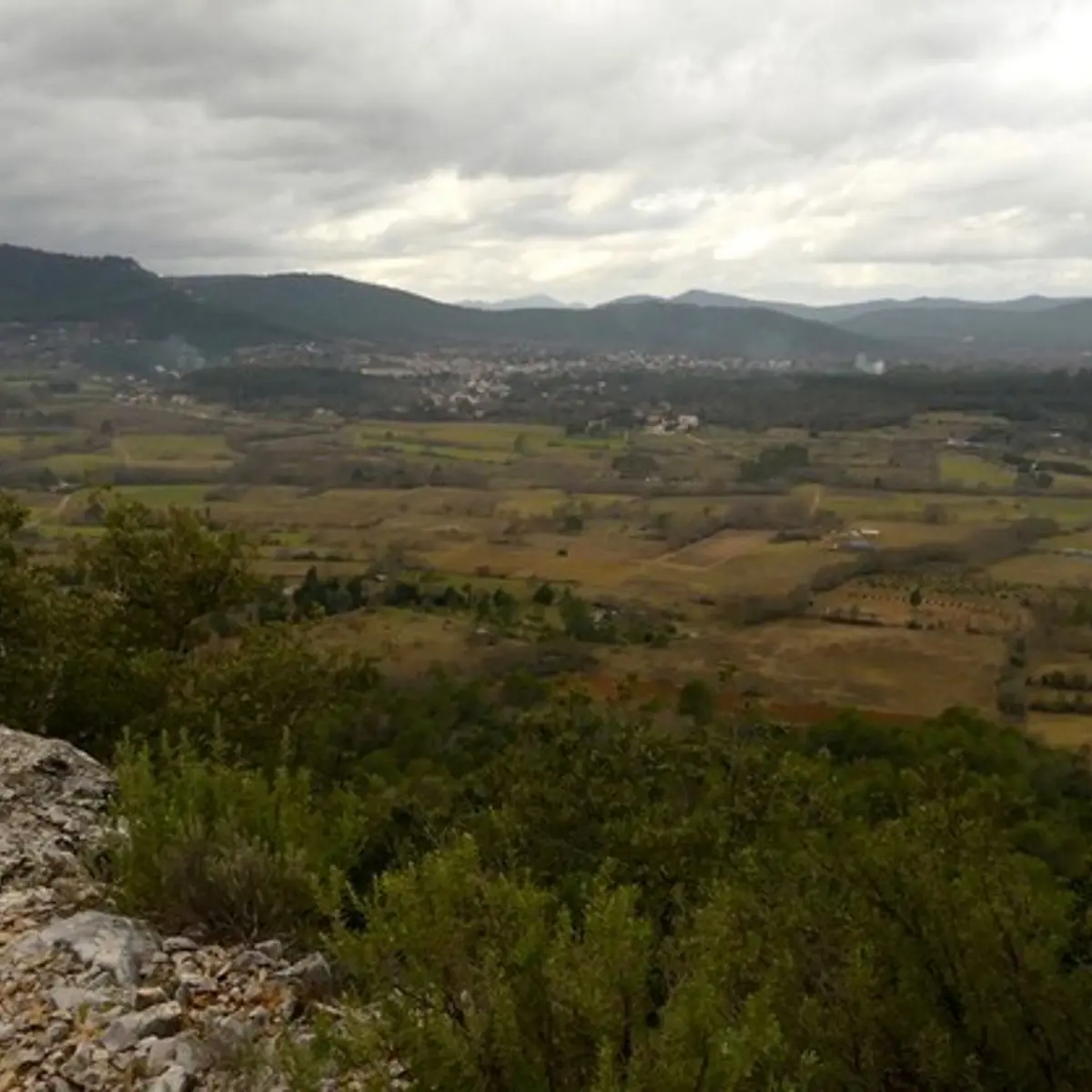 La vue de la plaine de Nans