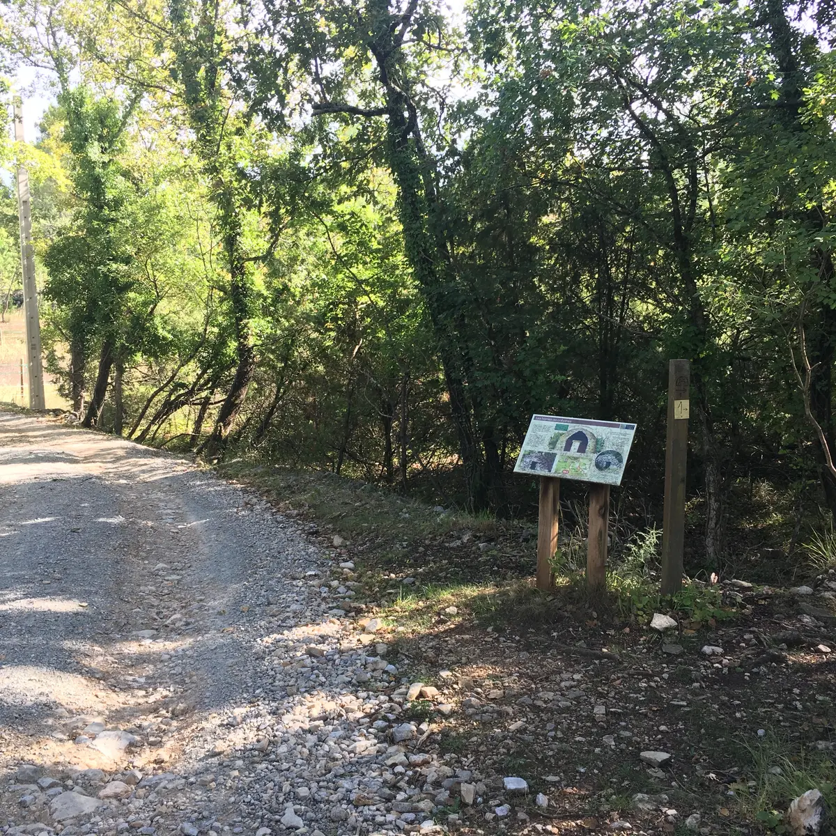 Chemin et panneau