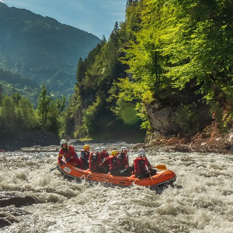 Gorges des tines en rafting