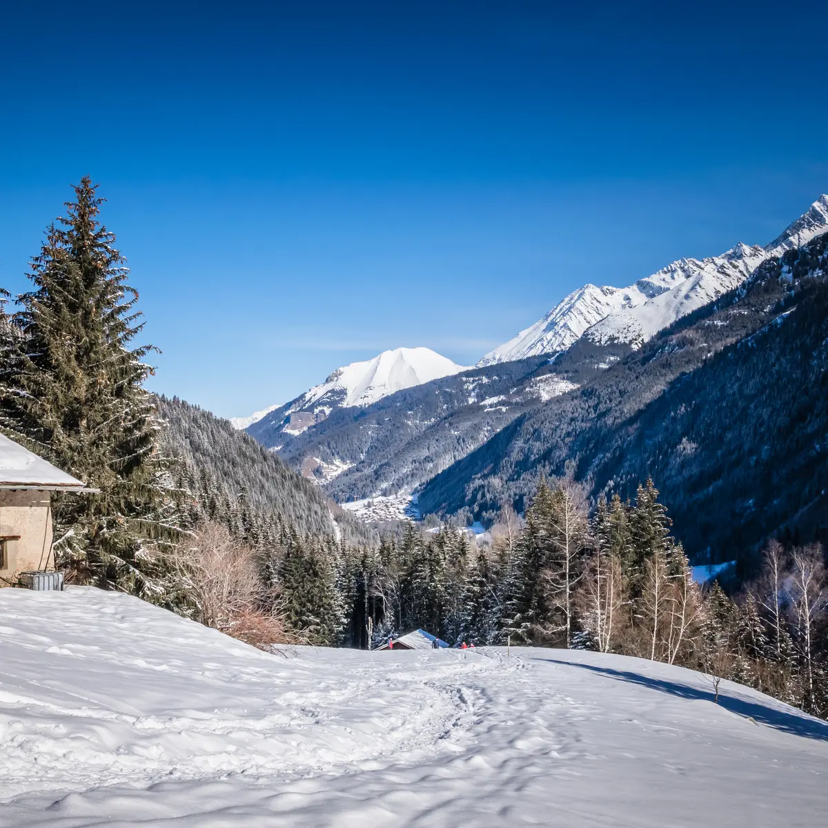 Le panorama sur la vallée des Contamines