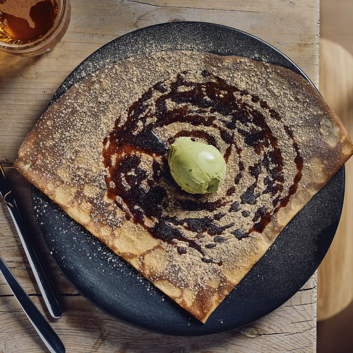 Crèpe pistache chocolat