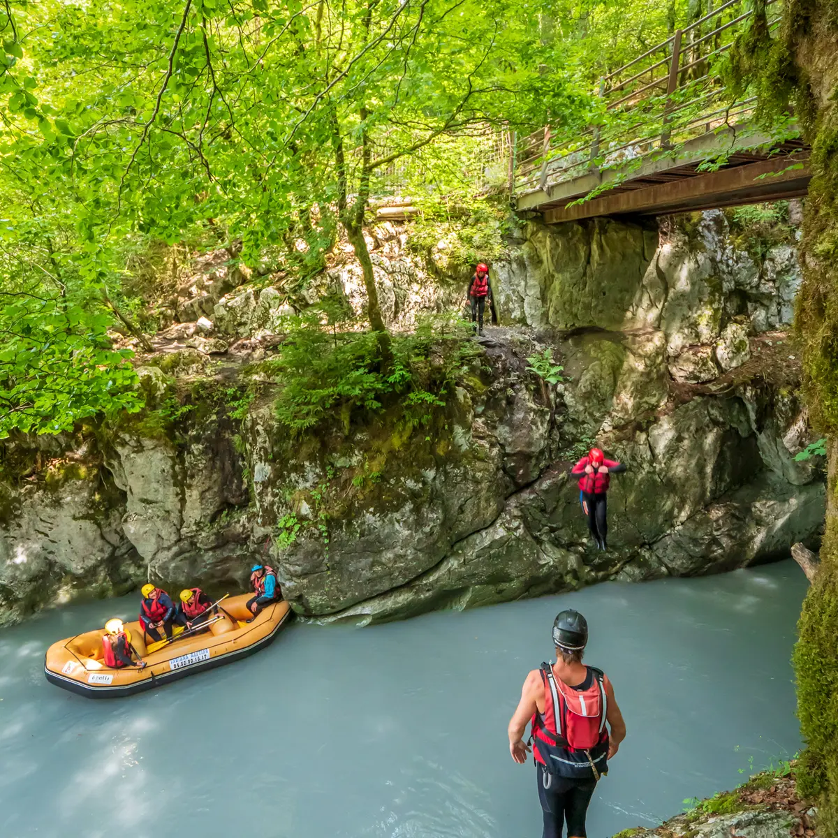 Rafting dans les gorges