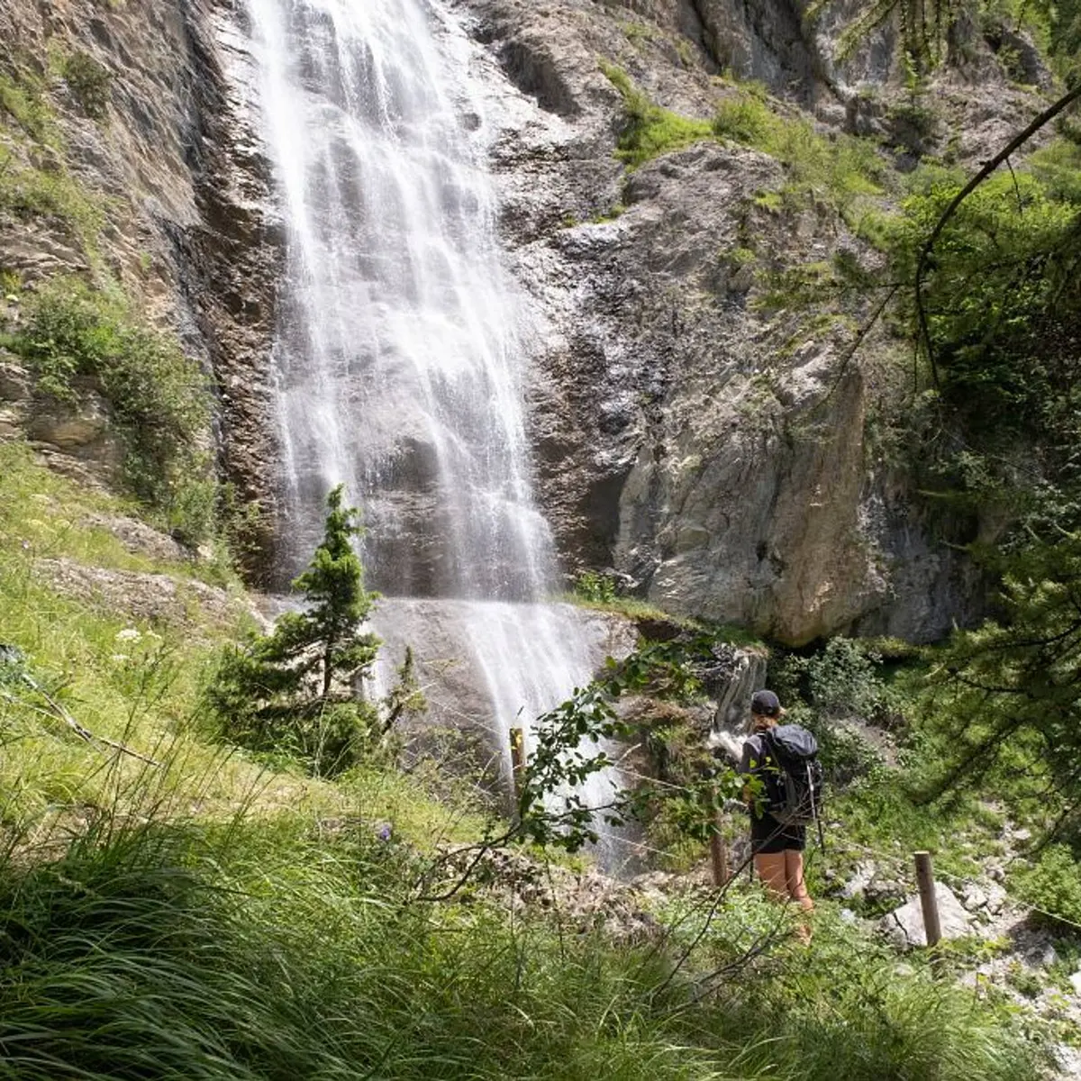 Arrivée à la Cascade de la Pissarotte