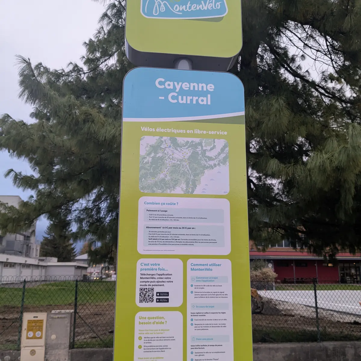 Borne MontenVelo - Cayenne/Curral_Sallanches