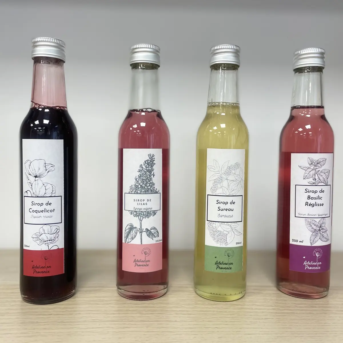 assortiment sirops