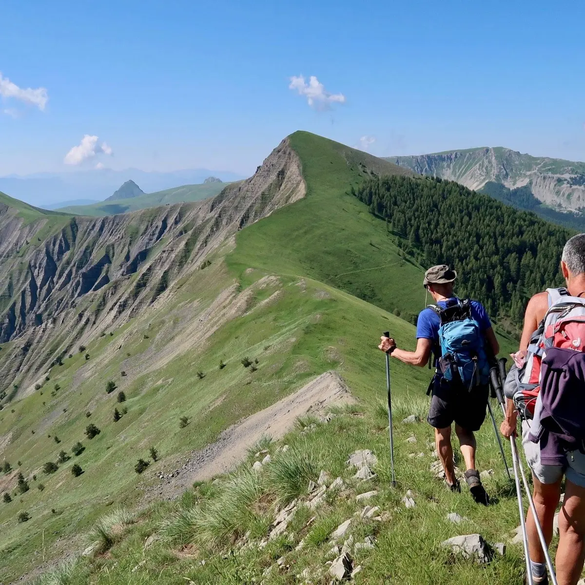 Vue époustouflante depuis la crête