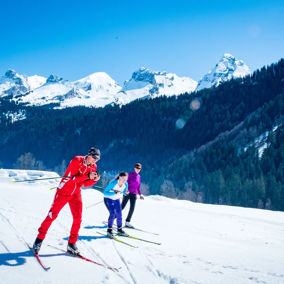 Biathlon ski tir relai au grand-bornand