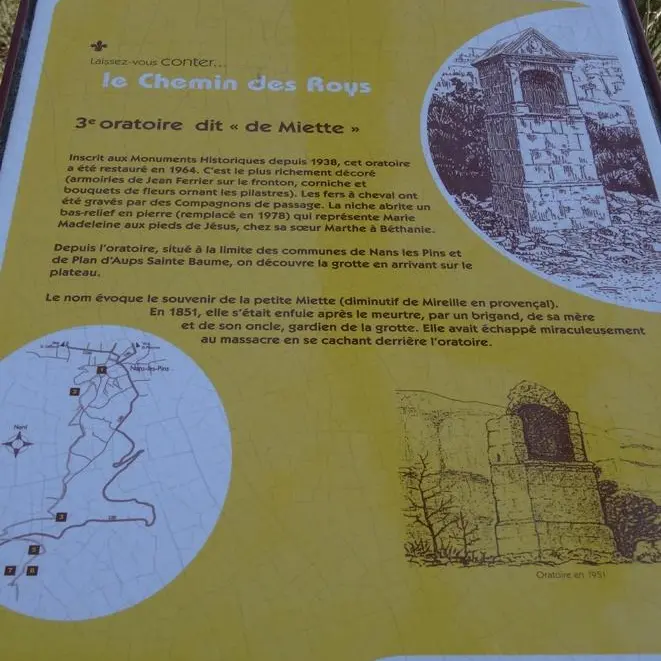 Les panneaux informatifs implantés le long du sentier